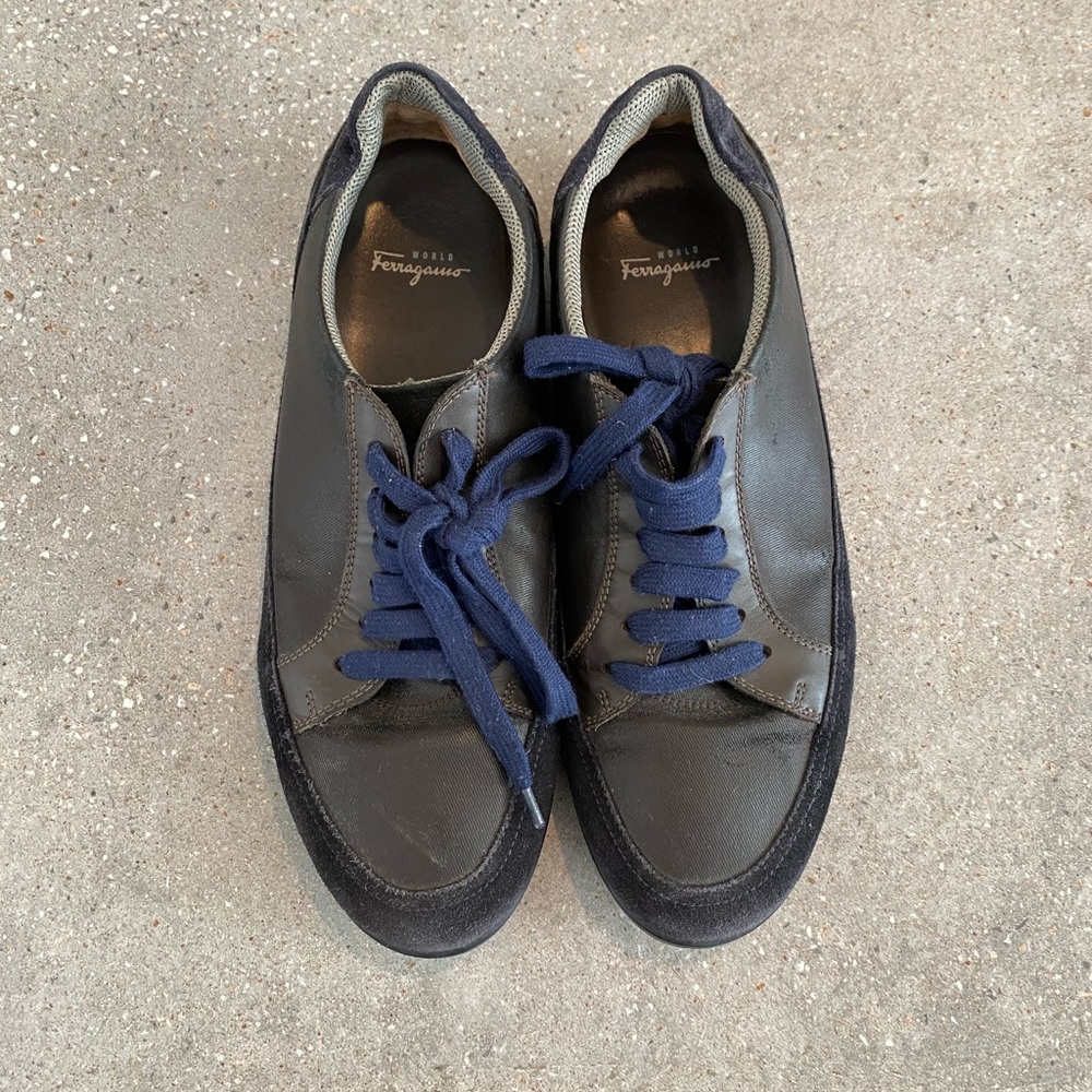 Men’s Salvatore Ferragamo Leather Sneaker